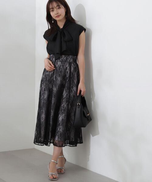 PROPORTION BODY DRESSING（プロポーションボディドレッシング）の「シアービックリボンブラウス / 1214110504（シャツ/ブラウス・レディース・イエロー/ホワイト/グリーン/ブラック・SMALL/MEDIUM）」の8枚目の写真