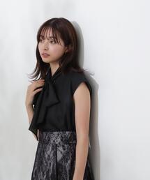 PROPORTION BODY DRESSING | シアービックリボンブラウス / 1214110504(シャツ/ブラウス)