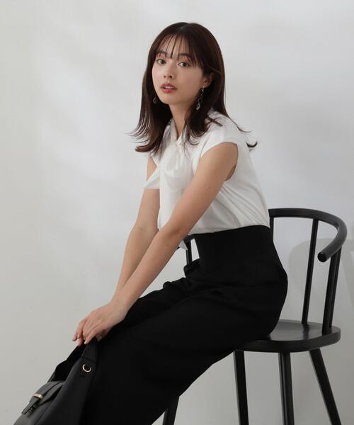 PROPORTION BODY DRESSING（プロポーションボディドレッシング）の「シアービックリボンブラウス / 1214110504（シャツ/ブラウス・レディース・イエロー/ホワイト/グリーン/ブラック・SMALL/MEDIUM）」の5枚目の写真