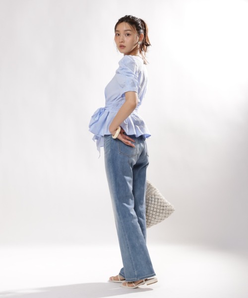 JUSGLITTY（ジャスグリッティー）の「センタープレス美脚デニム