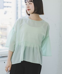 シアーティアードブラウス