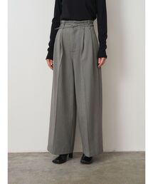 ヘリンボーンワイドパンツ