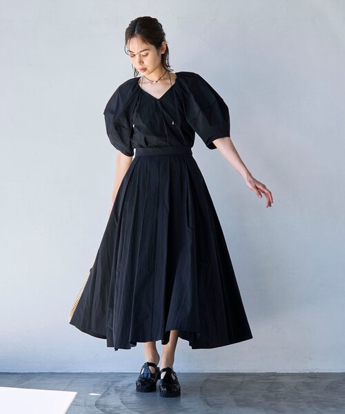 coen(コーエン)の「【RONEL】タックショルダーブラウス(シャツ/ブラウス・レディース・ホワイト/ブラック/ネイビー・S/M)」の18枚目の写真