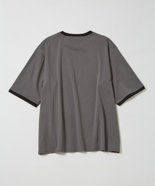 ADAM ET ROPE'(アダムエロペ)の「【WEB限定】カラーミックス リンガー ショートスリーブ Tシャツ / ユニセックス(Tシャツ/カットソー・メンズ・グレー/ブルー/オフホワイト/ダークブラウン・S/L/M)」の12枚目の写真