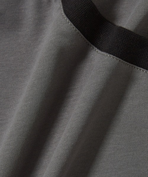 ADAM ET ROPE'(アダムエロペ)の「【WEB限定】カラーミックス リンガー ショートスリーブ Tシャツ / ユニセックス(Tシャツ/カットソー・メンズ・グレー/ブルー/オフホワイト/ダークブラウン・S/L/M)」の13枚目の写真