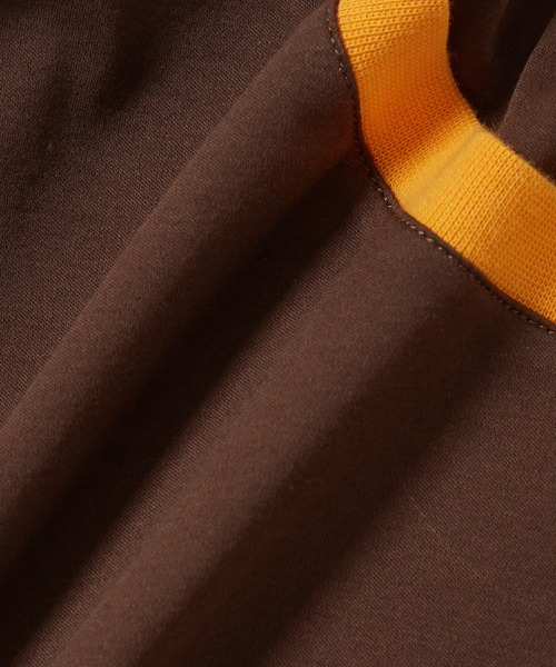 ADAM ET ROPE'(アダムエロペ)の「【WEB限定】カラーミックス リンガー ショートスリーブ Tシャツ / ユニセックス(Tシャツ/カットソー・メンズ・グレー/ブルー/オフホワイト/ダークブラウン・S/L/M)」の7枚目の写真