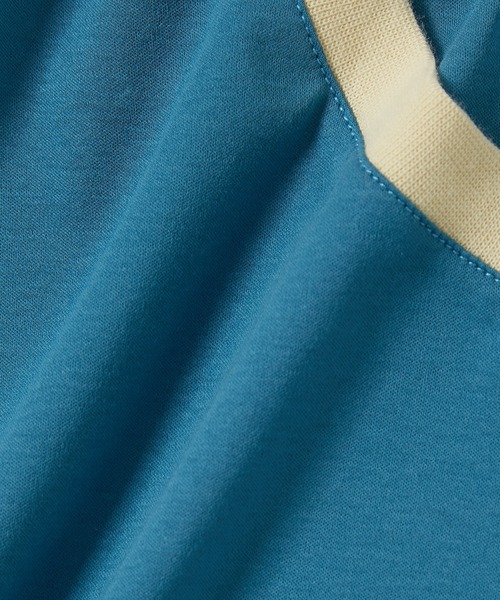 ADAM ET ROPE'(アダムエロペ)の「【WEB限定】カラーミックス リンガー ショートスリーブ Tシャツ / ユニセックス(Tシャツ/カットソー・メンズ・グレー/ブルー/オフホワイト/ダークブラウン・S/L/M)」の6枚目の写真