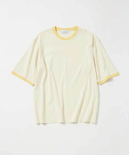 ADAM ET ROPE'(アダムエロペ)の「【WEB限定】カラーミックス リンガー ショートスリーブ Tシャツ / ユニセックス(Tシャツ/カットソー・メンズ・グレー/ブルー/オフホワイト/ダークブラウン・S/L/M)」の20枚目の写真