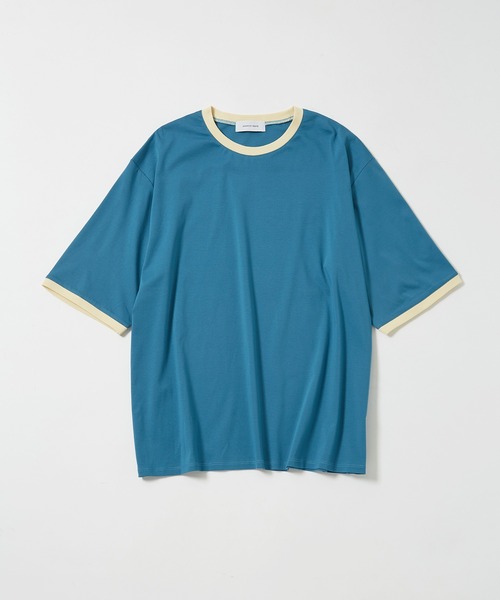 ADAM ET ROPE'(アダムエロペ)の「【WEB限定】カラーミックス リンガー ショートスリーブ Tシャツ / ユニセックス(Tシャツ/カットソー・メンズ・グレー/ブルー/オフホワイト/ダークブラウン・S/L/M)」の21枚目の写真