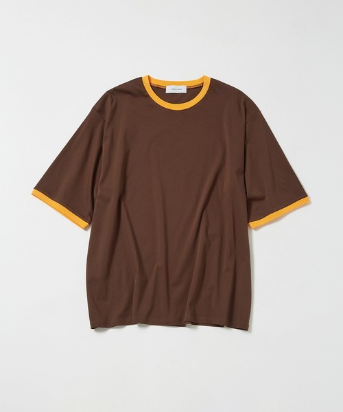 ADAM ET ROPE'(アダムエロペ)の「【WEB限定】カラーミックス リンガー ショートスリーブ Tシャツ / ユニセックス(Tシャツ/カットソー・メンズ・グレー/ブルー/オフホワイト/ダークブラウン・S/L/M)」の22枚目の写真