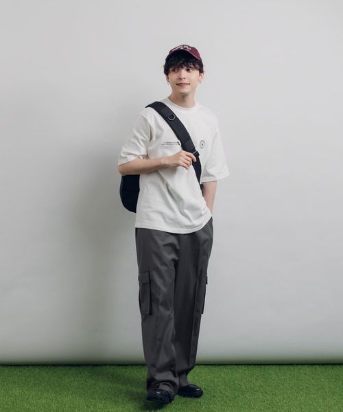 MUHET(ミュエータ)の「ロゴ刺繍Tシャツ(Tシャツ/カットソー・レディース・ネイビー/レッド/杢グレー/オフホワイト・X-LARGE/MEDIUM)」の15枚目の写真