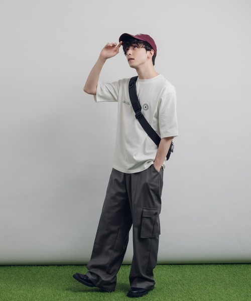 MUHET(ミュエータ)の「ロゴ刺繍Tシャツ(Tシャツ/カットソー・レディース・ネイビー/レッド/杢グレー/オフホワイト・X-LARGE/MEDIUM)」の16枚目の写真