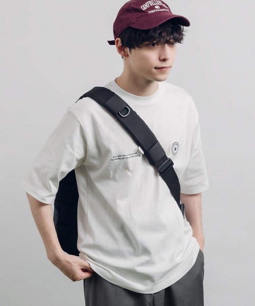 MUHET(ミュエータ)の「ロゴ刺繍Tシャツ(Tシャツ/カットソー・レディース・ネイビー/レッド/杢グレー/オフホワイト・X-LARGE/MEDIUM)」の13枚目の写真