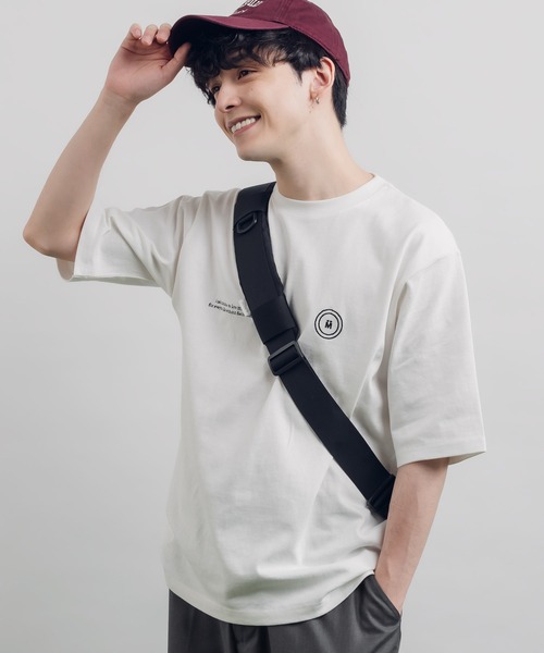 MUHET(ミュエータ)の「ロゴ刺繍Tシャツ(Tシャツ/カットソー・レディース・ネイビー/レッド/杢グレー/オフホワイト・X-LARGE/MEDIUM)」の14枚目の写真