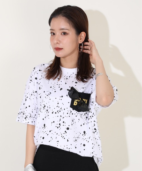 BABYDOLL（ベビードール）の「親子お揃い スプラッシュ Tシャツ 9514A（Tシャツ/カットソー・レディース・ブラック/ホワイト・XL/M/S/L）」の4枚目の写真