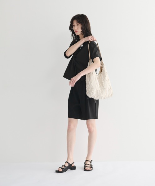 MERLOT（メルロー）の「2wayフリンジビッグトート（トートバッグ・レディース・ホワイト・FREE）」の4枚目の写真