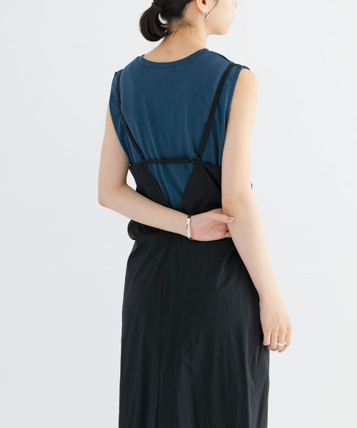 URBAN RESEARCH(アーバンリサーチ)の「『UR TECH ひやサラクール』ノースリーブカットソー(Tシャツ/カットソー・レディース・オフホワイト/ブルー系その他/チャコールグレー・FREE)」の12枚目の写真