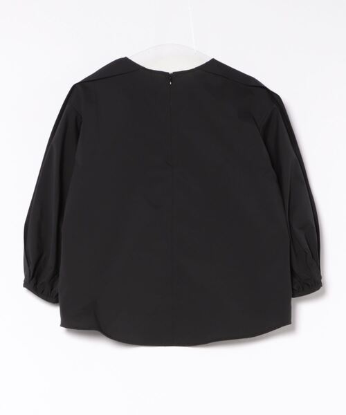 TITE IN THE STORE（ティテ　インザ　ストア）の「タイプライタータックブラウス（シャツ/ブラウス・レディース・ブラック/オフホワイト/ブルー・38）」の4枚目の写真