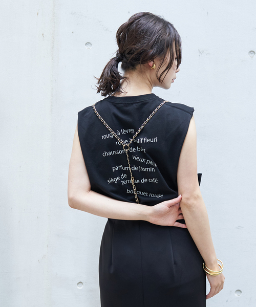 Rouge vif Anna（ルージュヴィフアンナ）の「ハートロゴノースリボックスTEE（Tシャツ/カットソー・レディース・ホワイト/ブラック・フリー）」の21枚目の写真