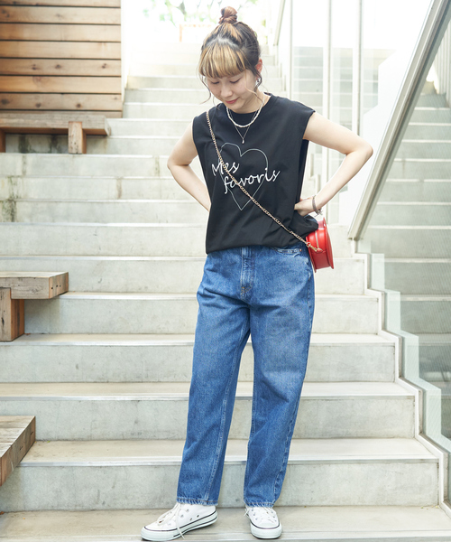 Rouge vif Anna（ルージュヴィフアンナ）の「ハートロゴノースリボックスTEE（Tシャツ/カットソー・レディース・ホワイト/ブラック・フリー）」の15枚目の写真