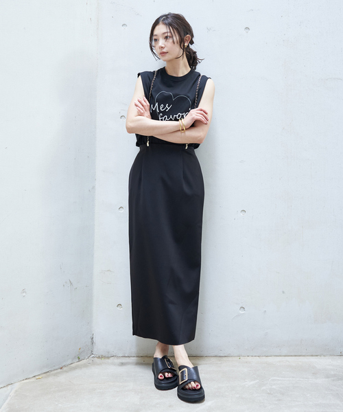 Rouge vif Anna（ルージュヴィフアンナ）の「ハートロゴノースリボックスTEE（Tシャツ/カットソー・レディース・ホワイト/ブラック・フリー）」の16枚目の写真