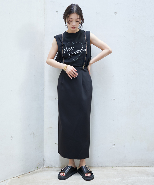 Rouge vif Anna（ルージュヴィフアンナ）の「ハートロゴノースリボックスTEE（Tシャツ/カットソー・レディース・ホワイト/ブラック・フリー）」の18枚目の写真