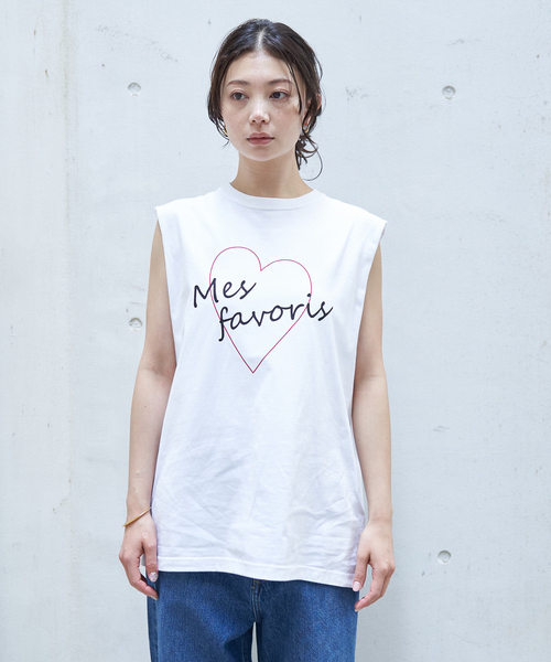 Rouge vif Anna（ルージュヴィフアンナ）の「ハートロゴノースリボックスTEE（Tシャツ/カットソー・レディース・ホワイト/ブラック・フリー）」の9枚目の写真