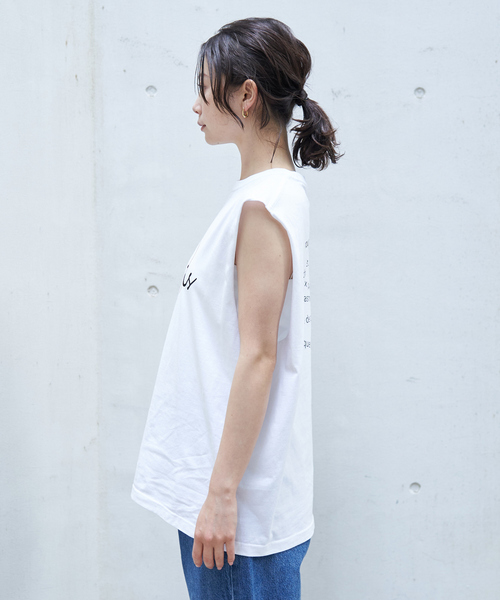 Rouge vif Anna（ルージュヴィフアンナ）の「ハートロゴノースリボックスTEE（Tシャツ/カットソー・レディース・ホワイト/ブラック・フリー）」の10枚目の写真