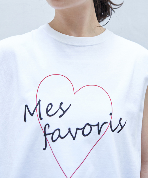 Rouge vif Anna（ルージュヴィフアンナ）の「ハートロゴノースリボックスTEE（Tシャツ/カットソー・レディース・ホワイト/ブラック・フリー）」の12枚目の写真