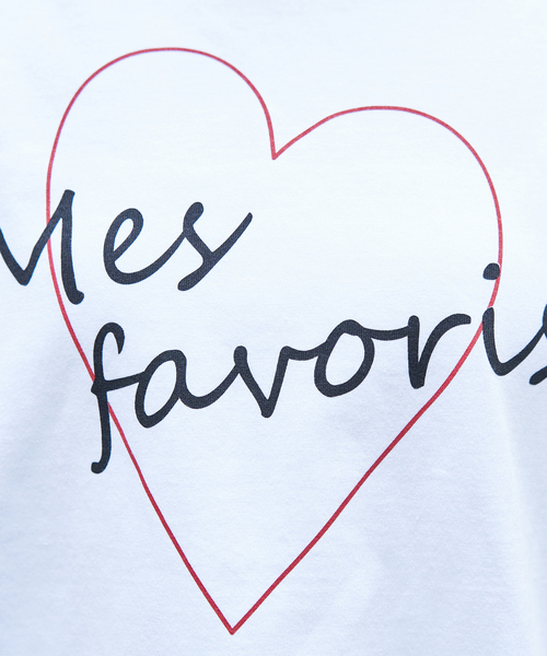 Rouge vif Anna（ルージュヴィフアンナ）の「ハートロゴノースリボックスTEE（Tシャツ/カットソー・レディース・ホワイト/ブラック・フリー）」の3枚目の写真