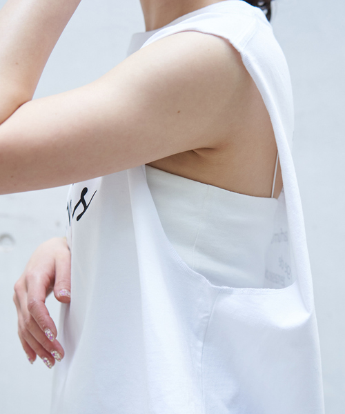 Rouge vif Anna（ルージュヴィフアンナ）の「ハートロゴノースリボックスTEE（Tシャツ/カットソー・レディース・ホワイト/ブラック・フリー）」の6枚目の写真