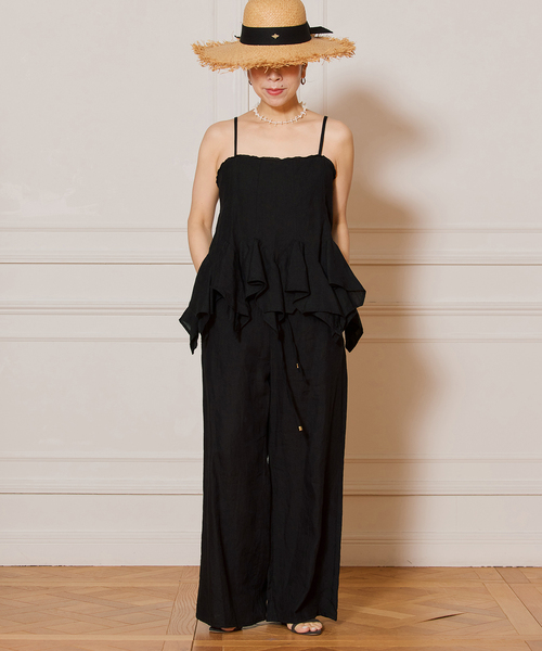 IENA LA BOUCLE(イエナラブークル)の「《追加》IENA LA BOUCLE リネンブロードイージーパンツ(ブラック)(その他パンツ・レディース・ブラック・34/36/38/40)」の17枚目の写真