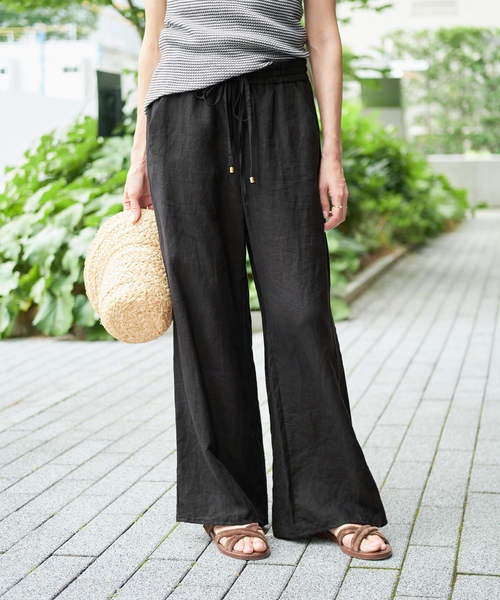 IENA LA BOUCLE(イエナラブークル)の「《追加》IENA LA BOUCLE リネンブロードイージーパンツ(ブラック)(その他パンツ・レディース・ブラック・34/36/38/40)」の16枚目の写真