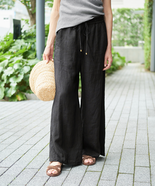 IENA LA BOUCLE(イエナラブークル)の「《追加》IENA LA BOUCLE リネンブロードイージーパンツ(ブラック)(その他パンツ・レディース・ブラック・34/36/38/40)」の14枚目の写真