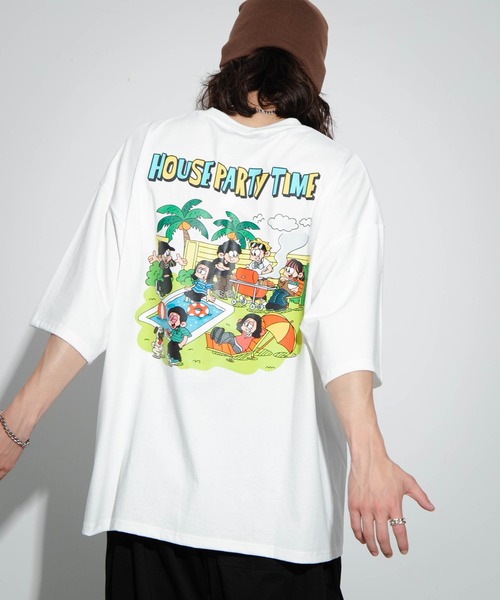 NEW JACK（ニュージャック）の「∴WEGO/別注NEW JACKグラフィックT（Tシャツ/カットソー・メンズ・ホワイト/ブラック/ホワイト系その他/ブラック系その他・MEDIUM/LARGE）」の3枚目の写真