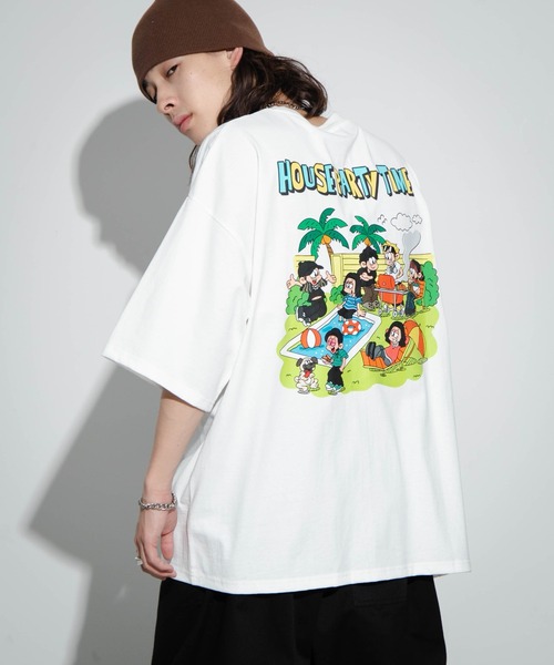 NEW JACK（ニュージャック）の「∴WEGO/別注NEW JACKグラフィックT（Tシャツ/カットソー・メンズ・ホワイト/ブラック/ホワイト系その他/ブラック系その他・MEDIUM/LARGE）」の14枚目の写真