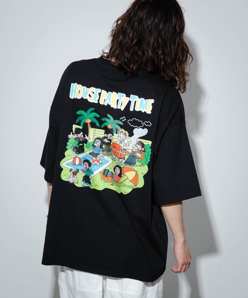 NEW JACK（ニュージャック）の「∴WEGO/別注NEW JACKグラフィックT（Tシャツ/カットソー・メンズ・ホワイト/ブラック/ホワイト系その他/ブラック系その他・MEDIUM/LARGE）」の22枚目の写真