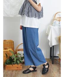 Samansa Mos2 | デニムイージーパンツ(その他パンツ)