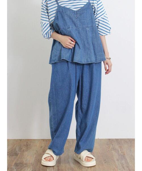 Samansa Mos2（サマンサ モスモス）の「デニムイージーパンツ（その他パンツ・レディース・サックスブルー/ブルー・F）」の17枚目の写真