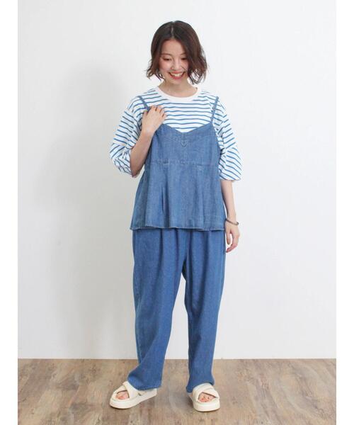 Samansa Mos2（サマンサ モスモス）の「デニムイージーパンツ（その他パンツ・レディース・サックスブルー/ブルー・F）」の20枚目の写真