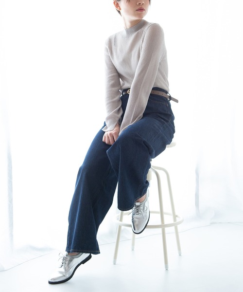 JELLY BEANS（ジェリービーンズ）の「ストレッチトップラインレースアップマニッシュシューズ(204-44014)JELLY BEANS(ジェリービーンズ)（ドレスシューズ・レディース・グレイッシュベージュ/シルバー・22.5/23/23.5/24/24.5）」の18枚目の写真