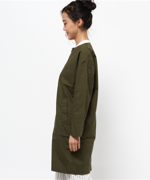 CIAOPANIC（チャオパニック）の「【Ciaopanic】　ノーカラージップコート（その他アウター・レディース・ベージュ/カーキ・FREE）」の7枚目の写真