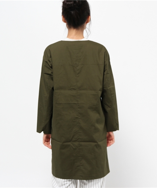 CIAOPANIC（チャオパニック）の「【Ciaopanic】　ノーカラージップコート（その他アウター・レディース・ベージュ/カーキ・FREE）」の8枚目の写真