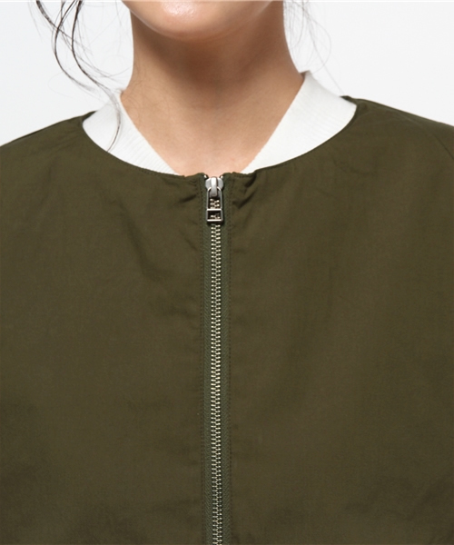 CIAOPANIC（チャオパニック）の「【Ciaopanic】　ノーカラージップコート（その他アウター・レディース・ベージュ/カーキ・FREE）」の9枚目の写真