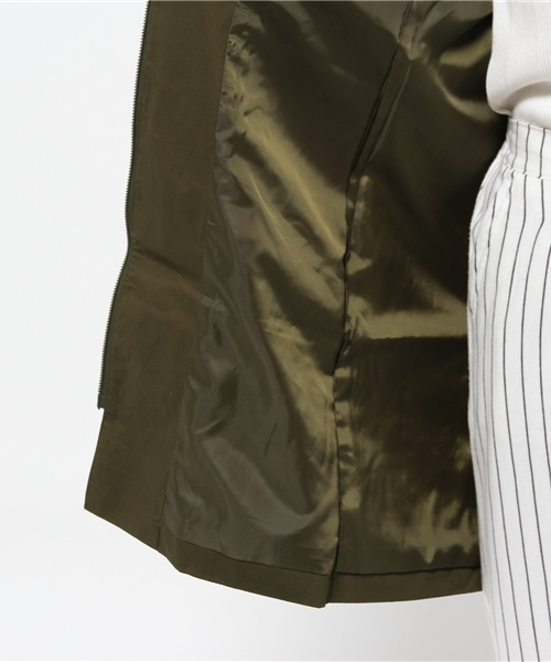 CIAOPANIC（チャオパニック）の「【Ciaopanic】　ノーカラージップコート（その他アウター・レディース・ベージュ/カーキ・FREE）」の5枚目の写真