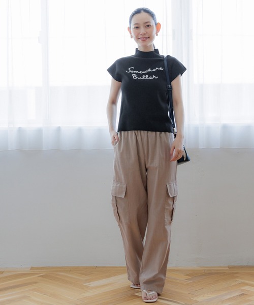 coca(coca)(コカ)の「チェーンロゴボトルネックニットトップス(Tシャツ/カットソー・レディース・ホワイト/ブラック・M/L)」の8枚目の写真