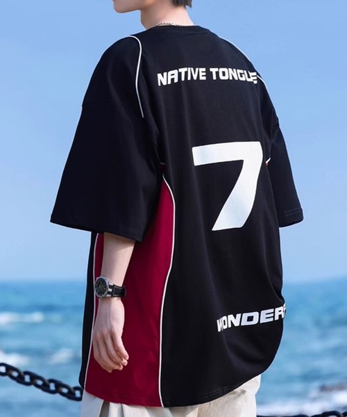 SEN TOKYO(セントーキョー)の「【ユニセックス】洗練ブロークコア。ユニフォームデザイン ゲームTシャツ(Tシャツ/カットソー・メンズ・ブラック/ホワイト/レッド・FREE)」の20枚目の写真