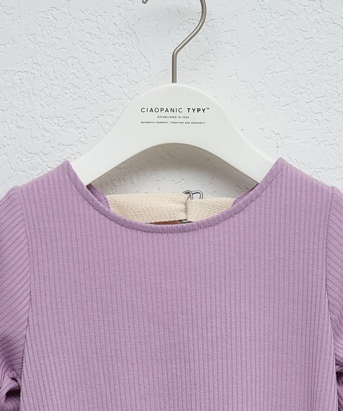 CIAOPANIC TYPY（チャオパニックティピー）の「【KIDS】バックベルトワンピース（ワンピース・キッズ・ブラック/パープル/カーキ・XX-LARGE/X-LARGE/LARGE/MEDIUM/SMALL）」の7枚目の写真