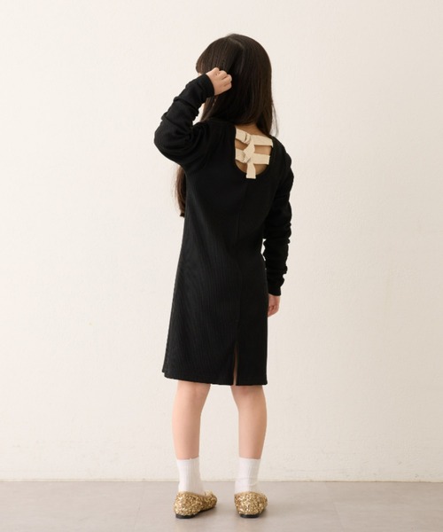 CIAOPANIC TYPY（チャオパニックティピー）の「【KIDS】バックベルトワンピース（ワンピース・キッズ・ブラック/パープル/カーキ・XX-LARGE/X-LARGE/LARGE/MEDIUM/SMALL）」の13枚目の写真