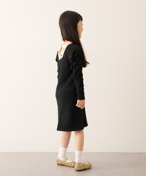 CIAOPANIC TYPY（チャオパニックティピー）の「【KIDS】バックベルトワンピース（ワンピース・キッズ・ブラック/パープル/カーキ・XX-LARGE/X-LARGE/LARGE/MEDIUM/SMALL）」の15枚目の写真